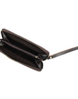 STITCH AND CARRY Concertina Clutch for Women Brown Genuine Leather Zipp Closer Removable Chain Strap, Evening Look Stitch And Carry