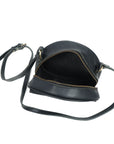 STITCH AND CARRY Crossbody Bag Genuine Leather Adjustable Strap, Gold-Tone Hardware, Zipper Closure Stitch And Carry