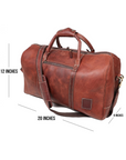 STITCH AND CARRY Weekender Duffel Bag Brown Durable, Stylish, Travel-Ready Craftsmanship (Copy) Stitch And Carry