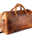 STITCH AND CARRY Rugged Yet Stylish Men’s Bag Color Tan Premium Leather Perfect to Travel, Sport and Everyday Styles Stitch And Carry