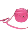 STITCH AND CARRY Crossbody Bag Genuine Leather Adjustable Strap, Gold-Tone Hardware, Zipper Closure Stitch And Carry