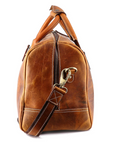 STITCH AND CARRY Rugged Yet Stylish Men’s Bag Color Tan Premium Leather Perfect to Travel, Sport and Everyday Styles Stitch And Carry