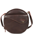 STITCH AND CARRY Crossbody Bag Genuine Leather Adjustable Strap, Gold-Tone Hardware, Zipper Closure Stitch And Carry