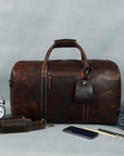 STITCH AND CARRY Premium Leather Travel Duffel Rugged Elegance, Handcrafted Durability, and Spacious Utility for Sports, Gym, and Weekend Escapes (Copy) Stitch And Carry
