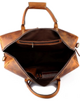 STITCH AND CARRY Rugged Yet Stylish Men’s Bag Color Tan Premium Leather Perfect to Travel, Sport and Everyday Styles Stitch And Carry