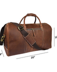 STITCH AND CARRY Vintage Weekender Brown Leather Duffel Bag's for Men Premium Leather Perfect to Travel, Sport and Everyday Style (Copy) Stitch And Carry