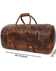 Dover Rugged Weekender Duffle Bag For Men Stitch And Carry