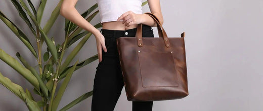 Classic Brown Leather Tote Bag – A Timeless Accessory