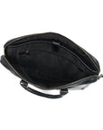 STITCH AND CARRY Executive Messenger Bag Black Leather Laptop Bag for Men or Women, Perfect for Office or Traveling Stitch And Carry