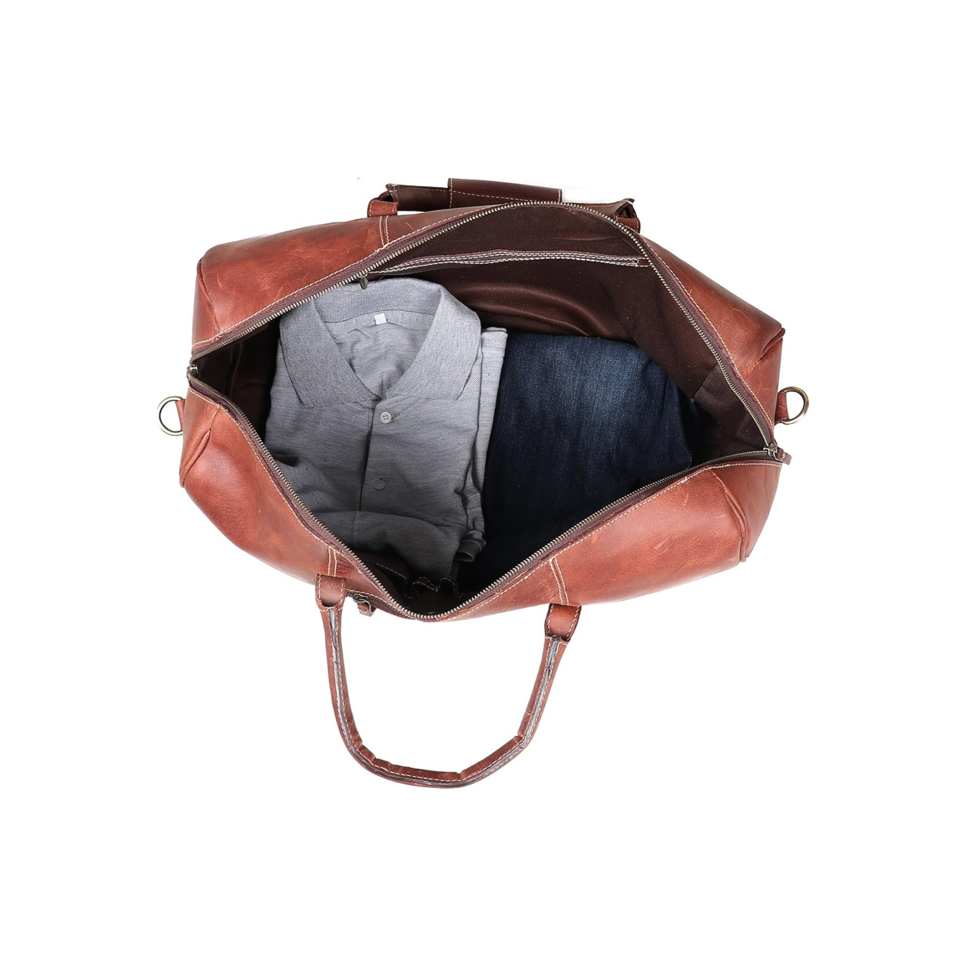 STITCH AND CARRY Weekender Duffel Bag Brown Durable, Stylish, Travel-Ready Craftsmanship (Copy) Stitch And Carry