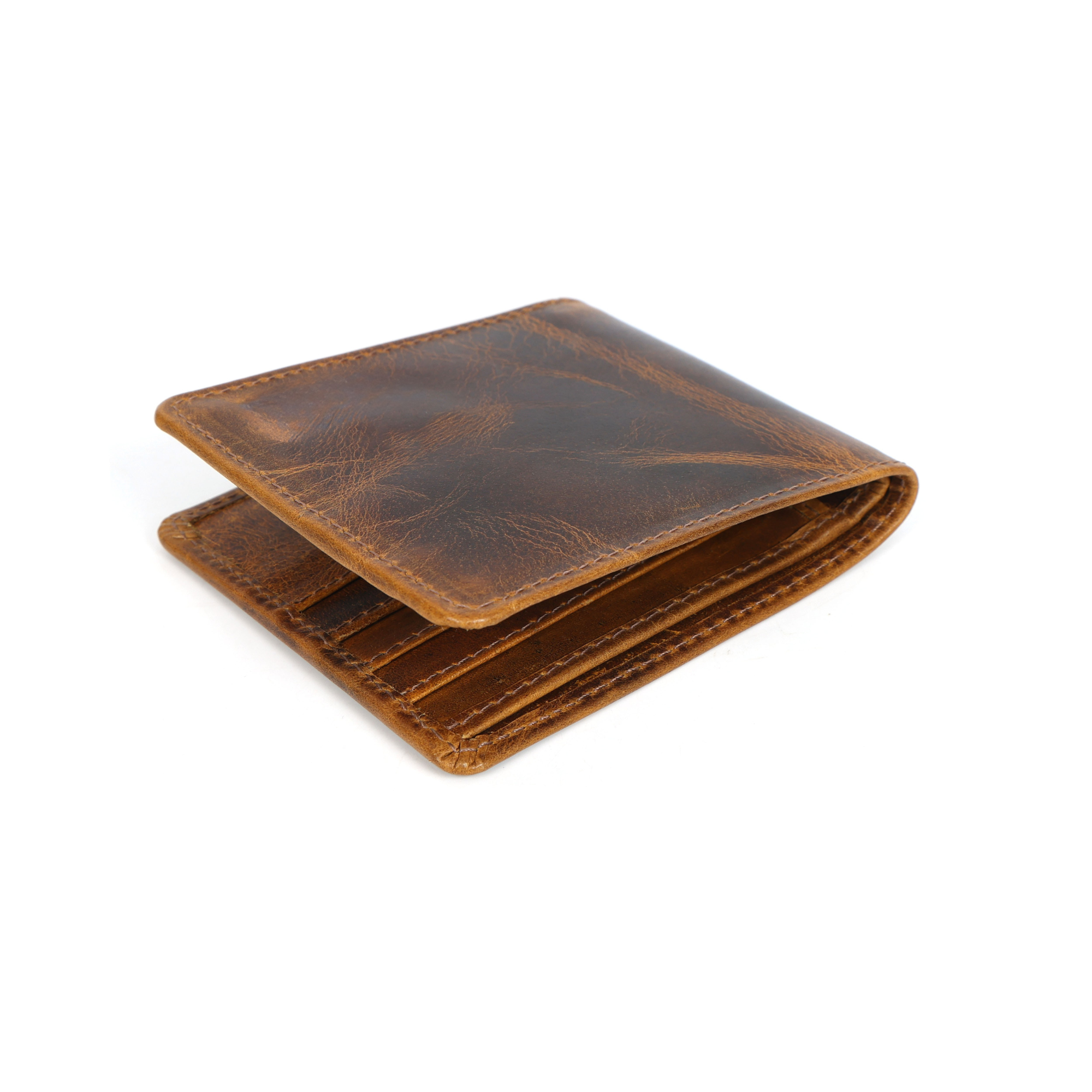 STITCH AND CARRY Genuine Leather Wallet for Men – Slim Bifold RFID Blocking Wallet with Multiple Card Slots, Durable & Stylish, Perfect Gift for Him – Cineman Brown, Compact, Lightweight (Copy) Stitch And Carry