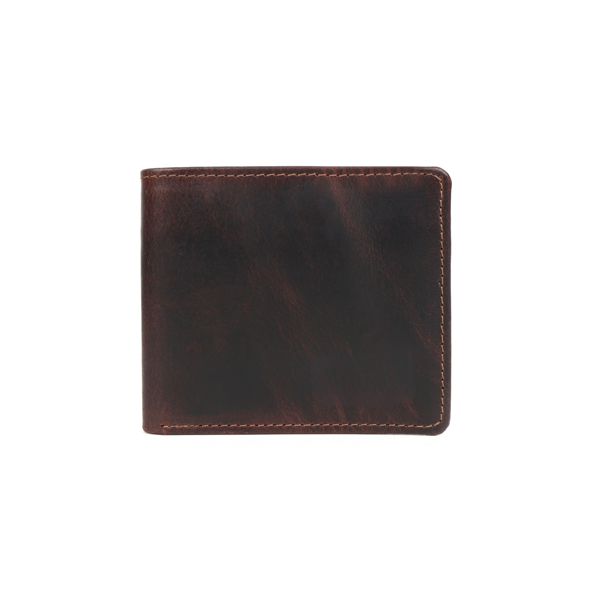 Handcrafted Leather Wallet for Men Dark Brown – RFID Blocking, Slim Fit Bifold with Card Compartments & ID Window – Minimalist and Durable Wallet, Ideal Gift for Men Stitch And Carry