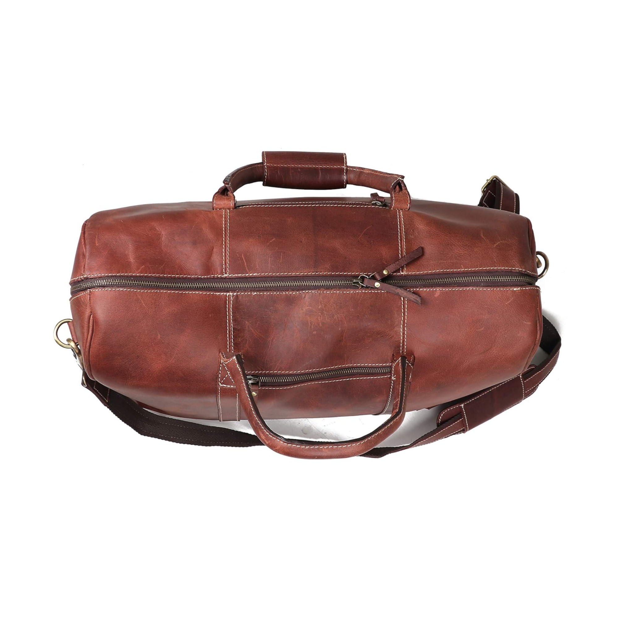 STITCH AND CARRY Weekender Duffel Bag Brown Durable, Stylish, Travel-Ready Craftsmanship (Copy) Stitch And Carry