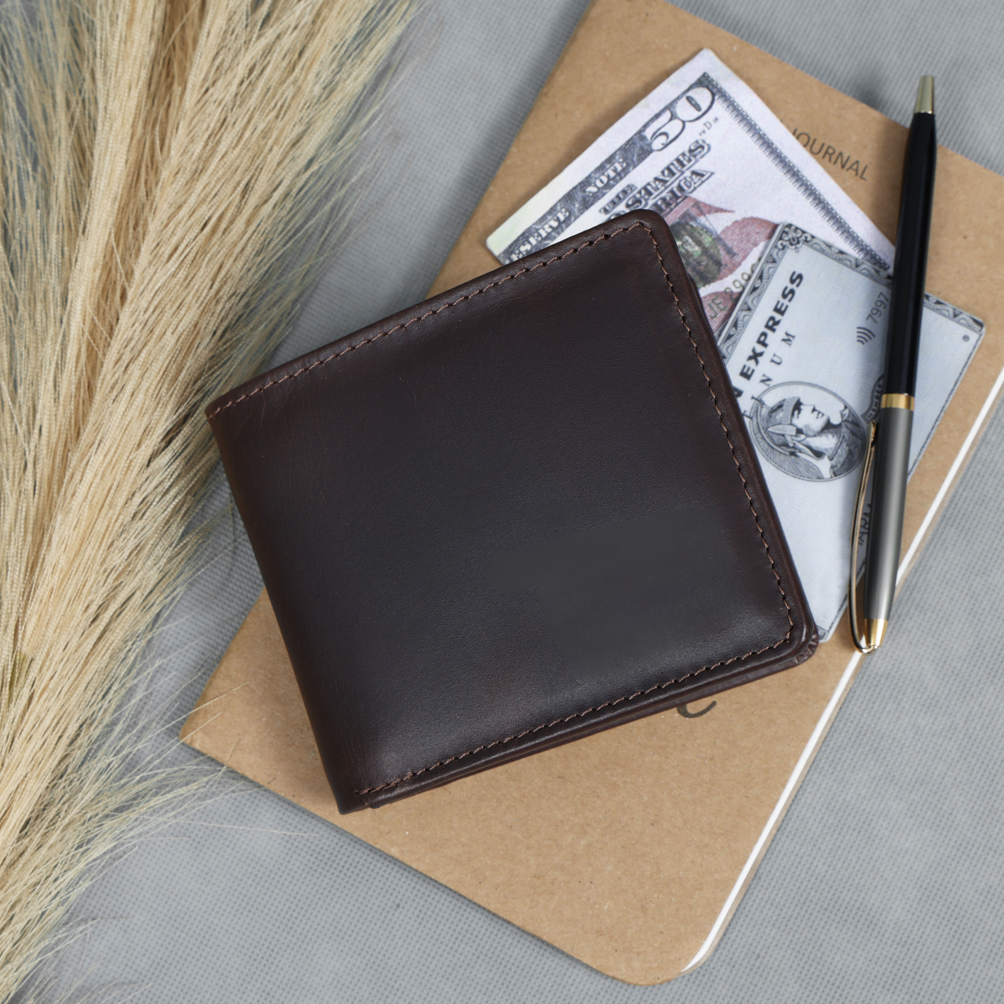 STITCH AND CARRY Men’s Wallet with RFID Blocking – Genuine Leather Slim Bifold Design with Multiple Card Slots, Money Pocket & ID Holder – Durable, Stylish & Practical Gift Stitch And Carry
