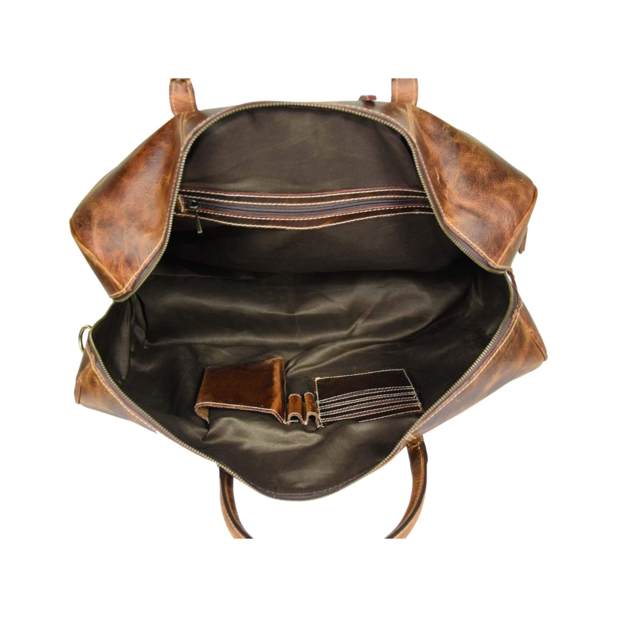 STITCH AND CARRY Vintage Weekender Brown Leather Duffel Bag's for Men Premium Leather Perfect to Travel, Sport and Everyday Style Stitch And Carry