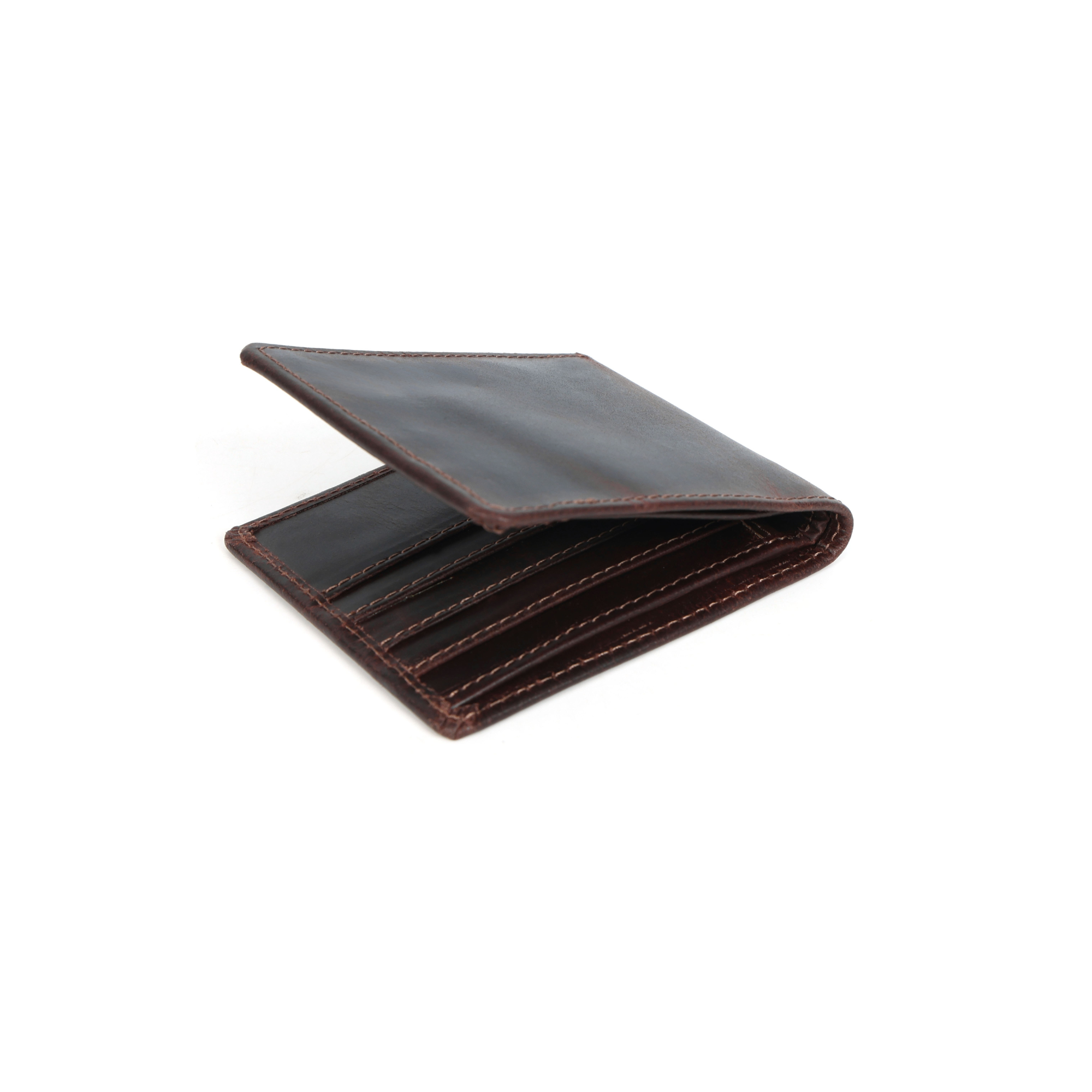 Handcrafted Leather Wallet for Men Dark Brown – RFID Blocking, Slim Fit Bifold with Card Compartments & ID Window – Minimalist and Durable Wallet, Ideal Gift for Men Stitch And Carry