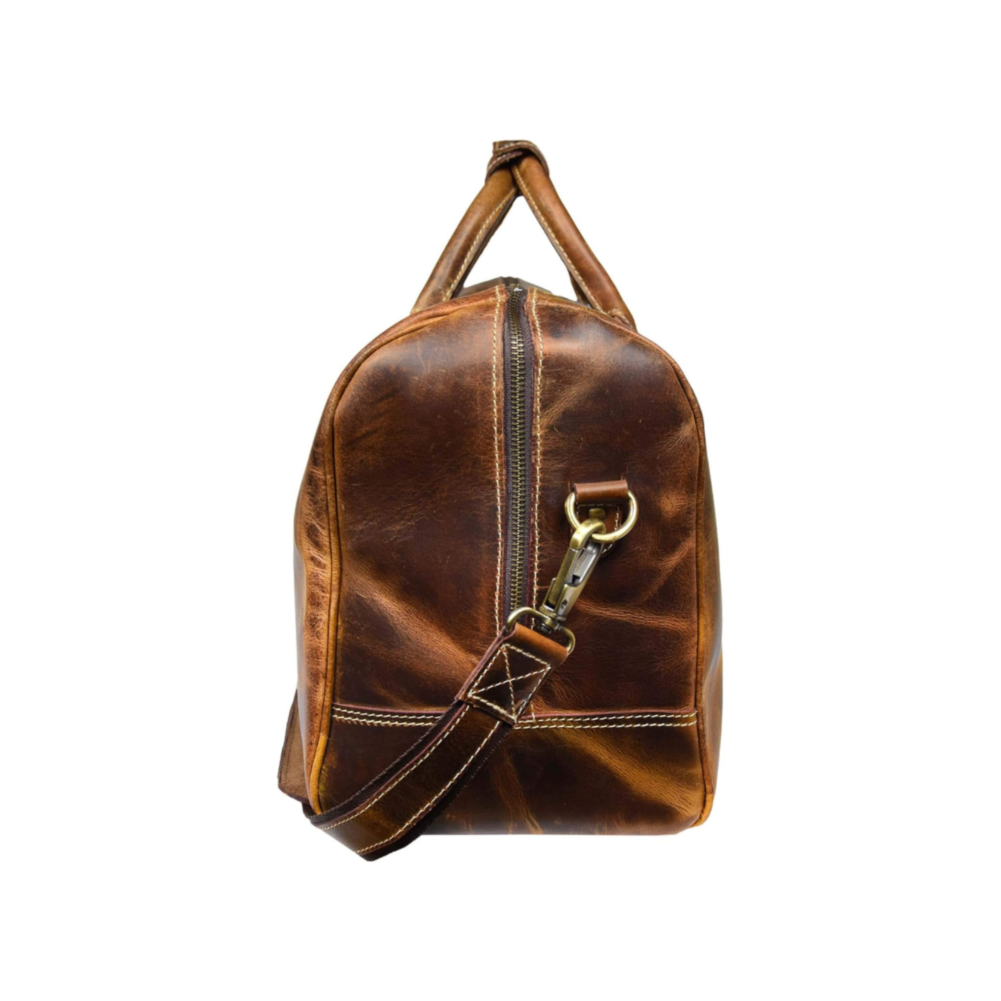 STITCH AND CARRY Vintage Weekender Brown Leather Duffel Bag's for Men Premium Leather Perfect to Travel, Sport and Everyday Style Stitch And Carry