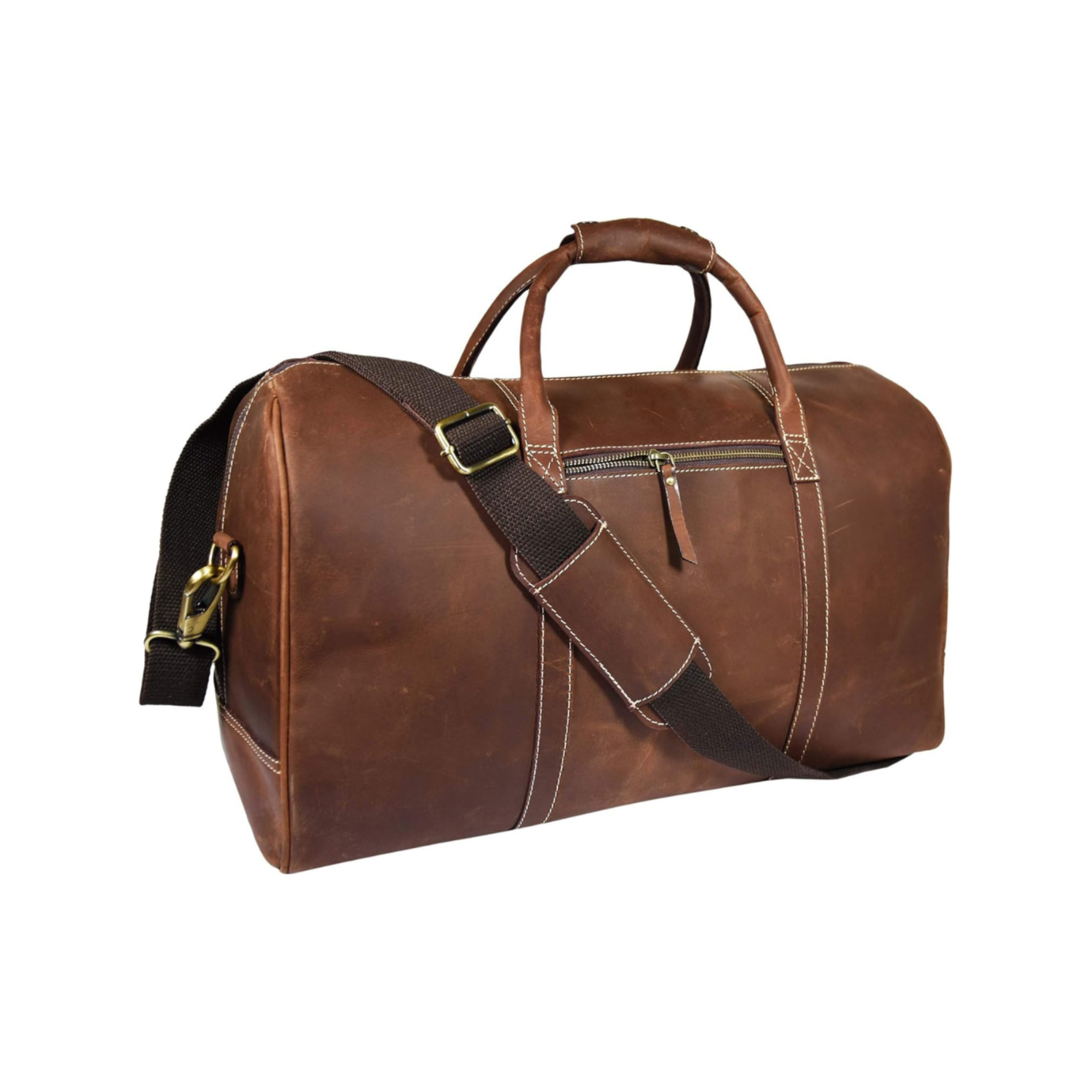 STITCH AND CARRY Vintage Weekender Brown Leather Duffel Bag's for Men Premium Leather Perfect to Travel, Sport and Everyday Style (Copy) Stitch And Carry