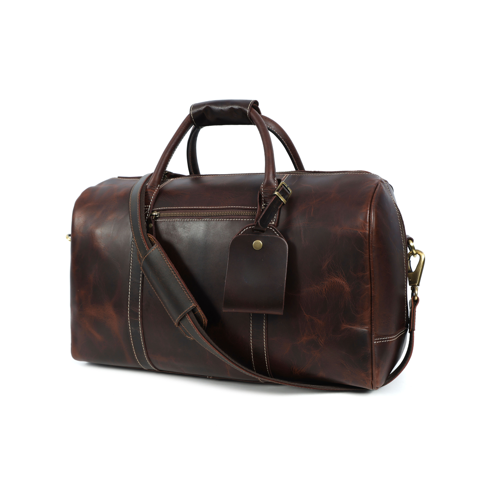 STITCH AND CARRY Premium Leather Travel Duffel Rugged Elegance, Handcrafted Durability, and Spacious Utility for Sports, Gym, and Weekend Escapes (Copy) Stitch And Carry