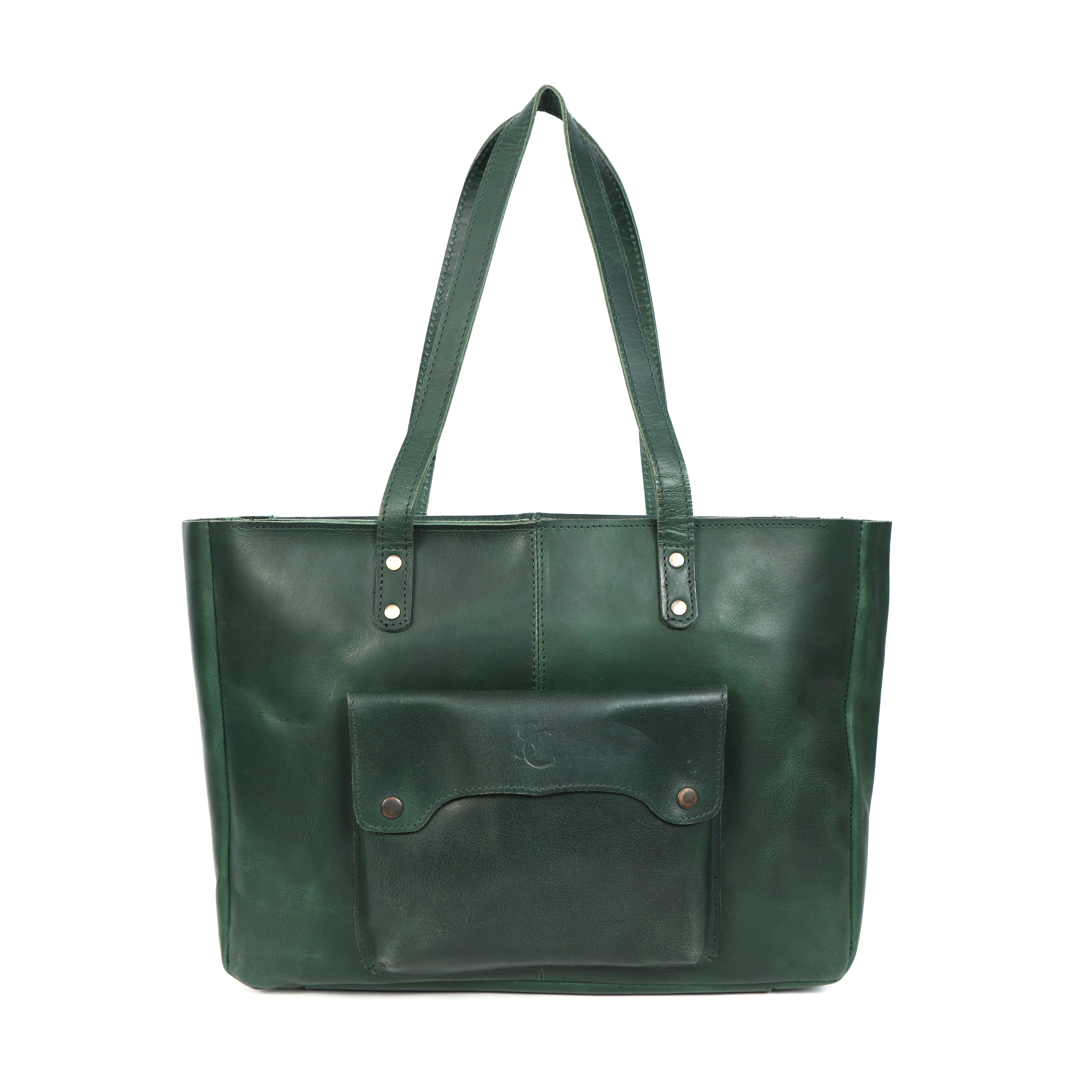 STITCH AND CARRY Vintage Voyager Women's Tote Bag Brown Leather Zip Closure, Perfect for Traveling, Office, or Tracking Stitch And Carry