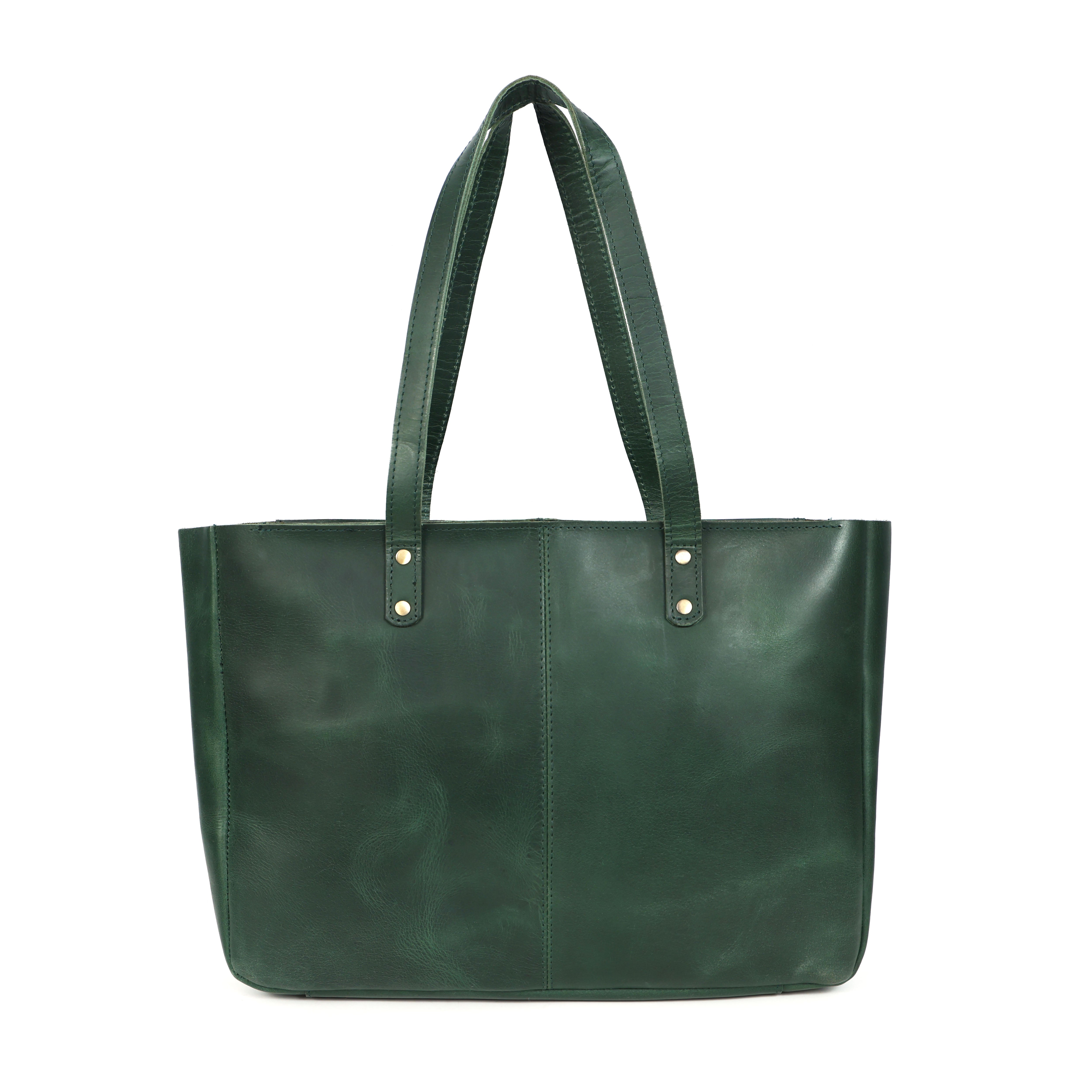 STITCH AND CARRY Vintage Voyager Women's Tote Bag Brown Leather Zip Closure, Perfect for Traveling, Office, or Tracking Stitch And Carry