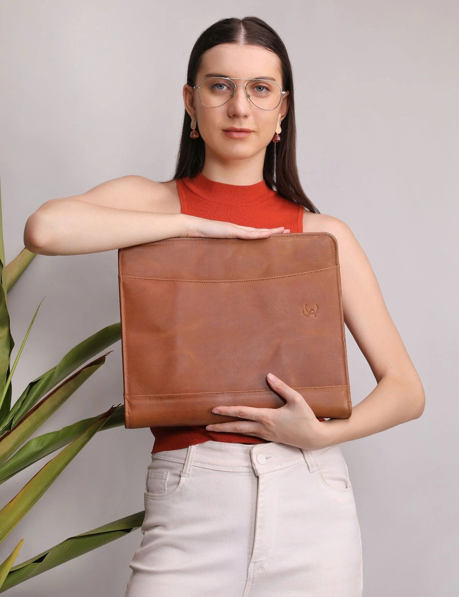 STITCH AND CARRY File Organizer Brown Premium Leather A4 Size Document Organizer Home & Office Stitch And Carry