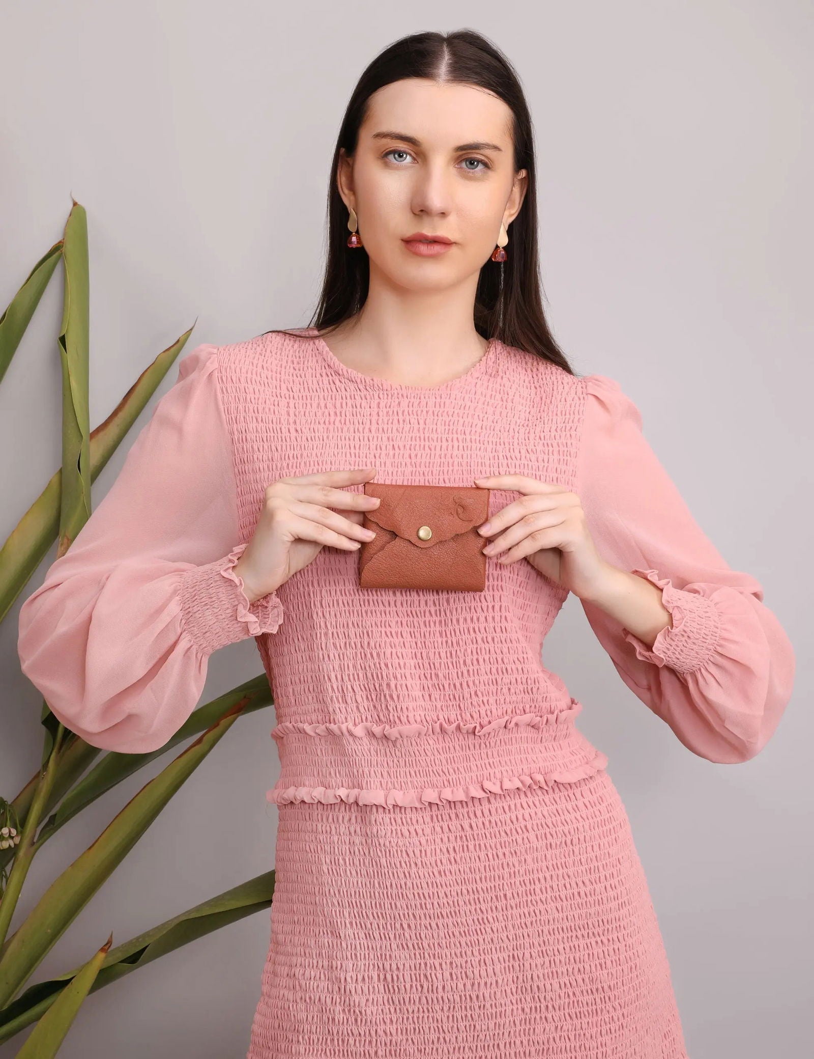 BLOSSOM BITTY LEATHER WALLET - Stitch And Carry