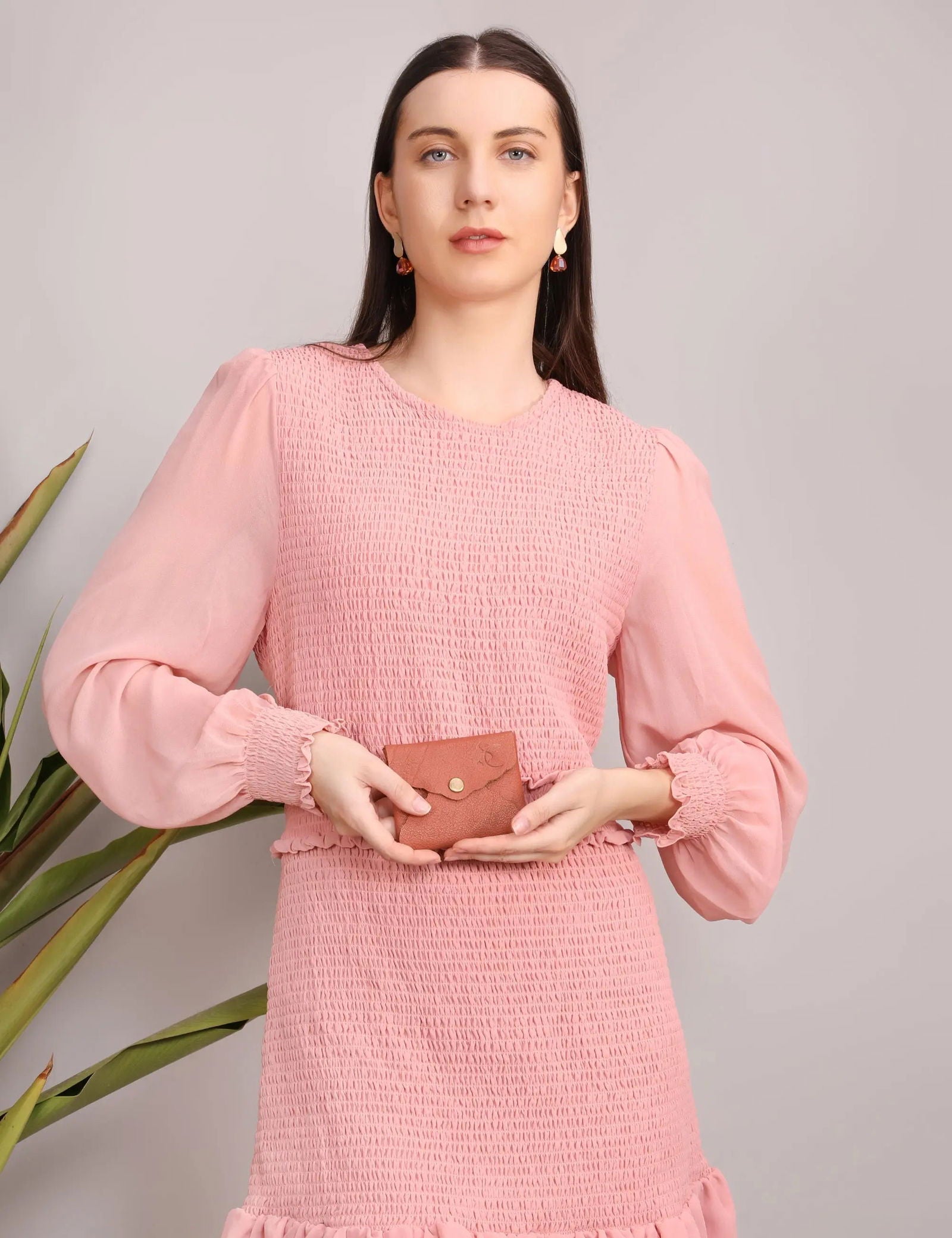 BLOSSOM BITTY LEATHER WALLET - Stitch And Carry