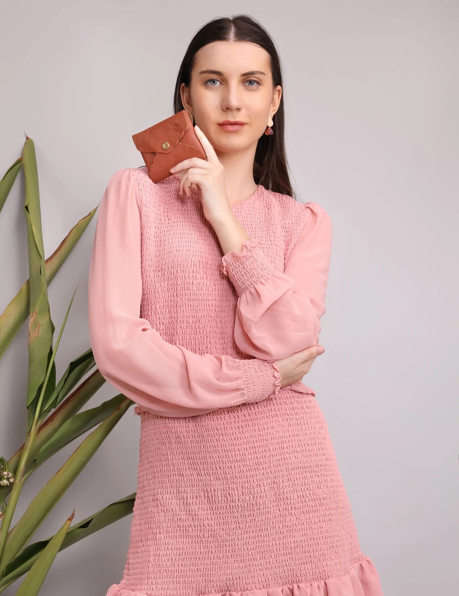 BLOSSOM BITTY LEATHER WALLET - Stitch And Carry