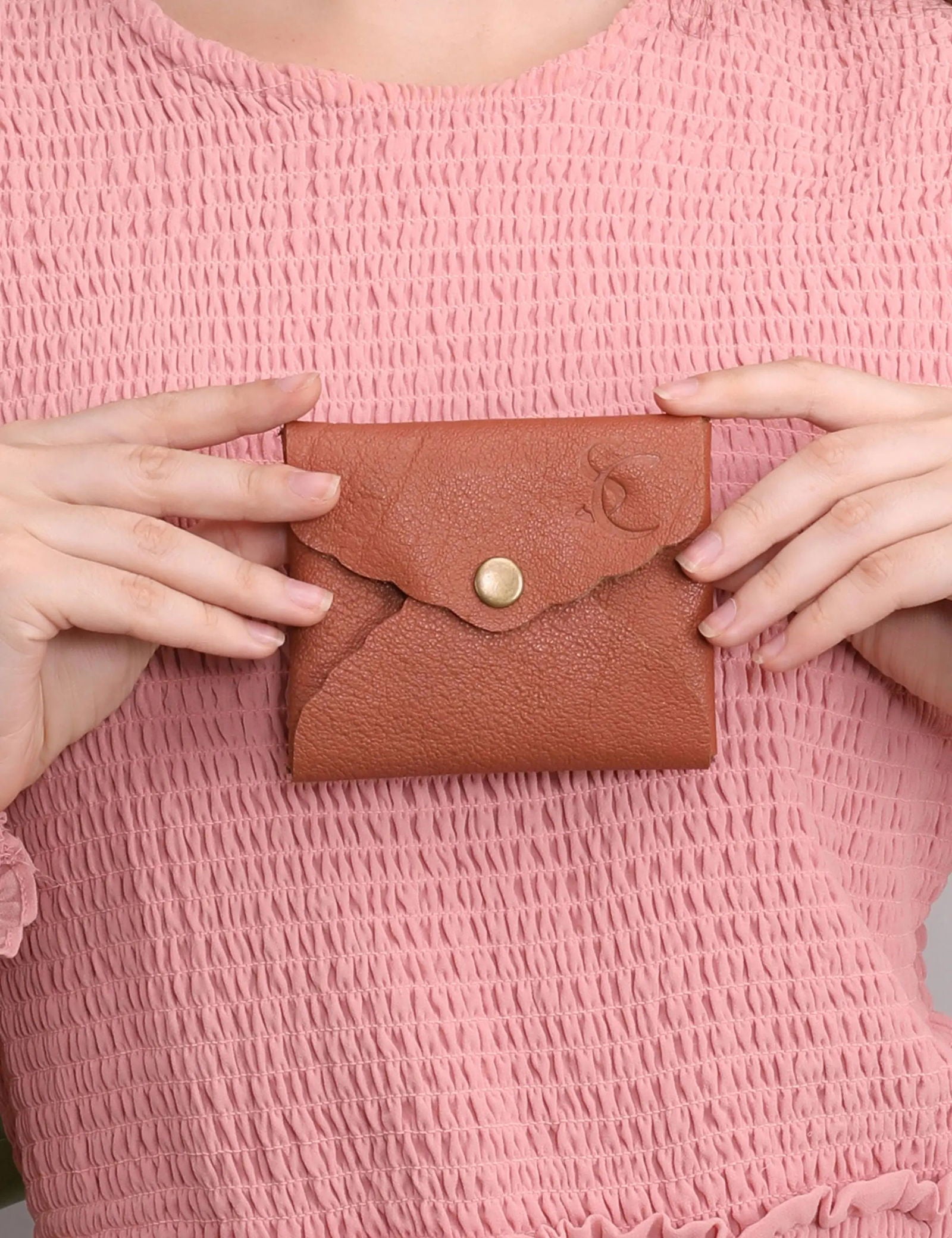 BLOSSOM BITTY LEATHER WALLET - Stitch And Carry