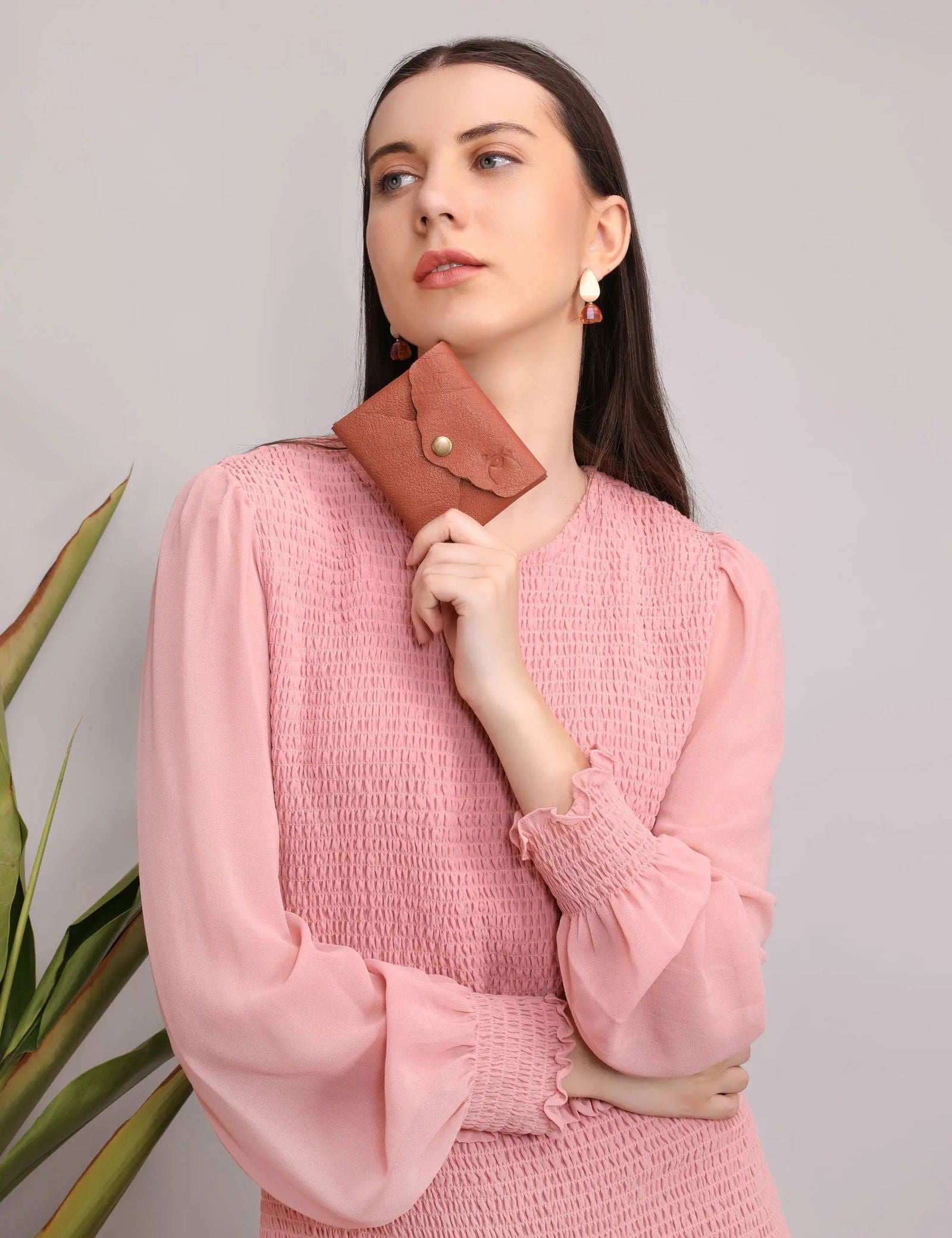 BLOSSOM BITTY LEATHER WALLET - Stitch And Carry