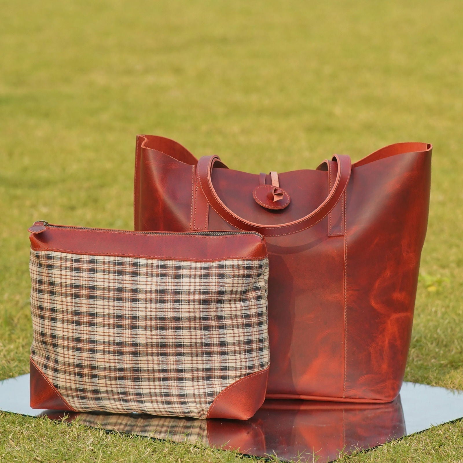 CLASSIC LEATHER TOTE BAGS - Stitch And Carry
