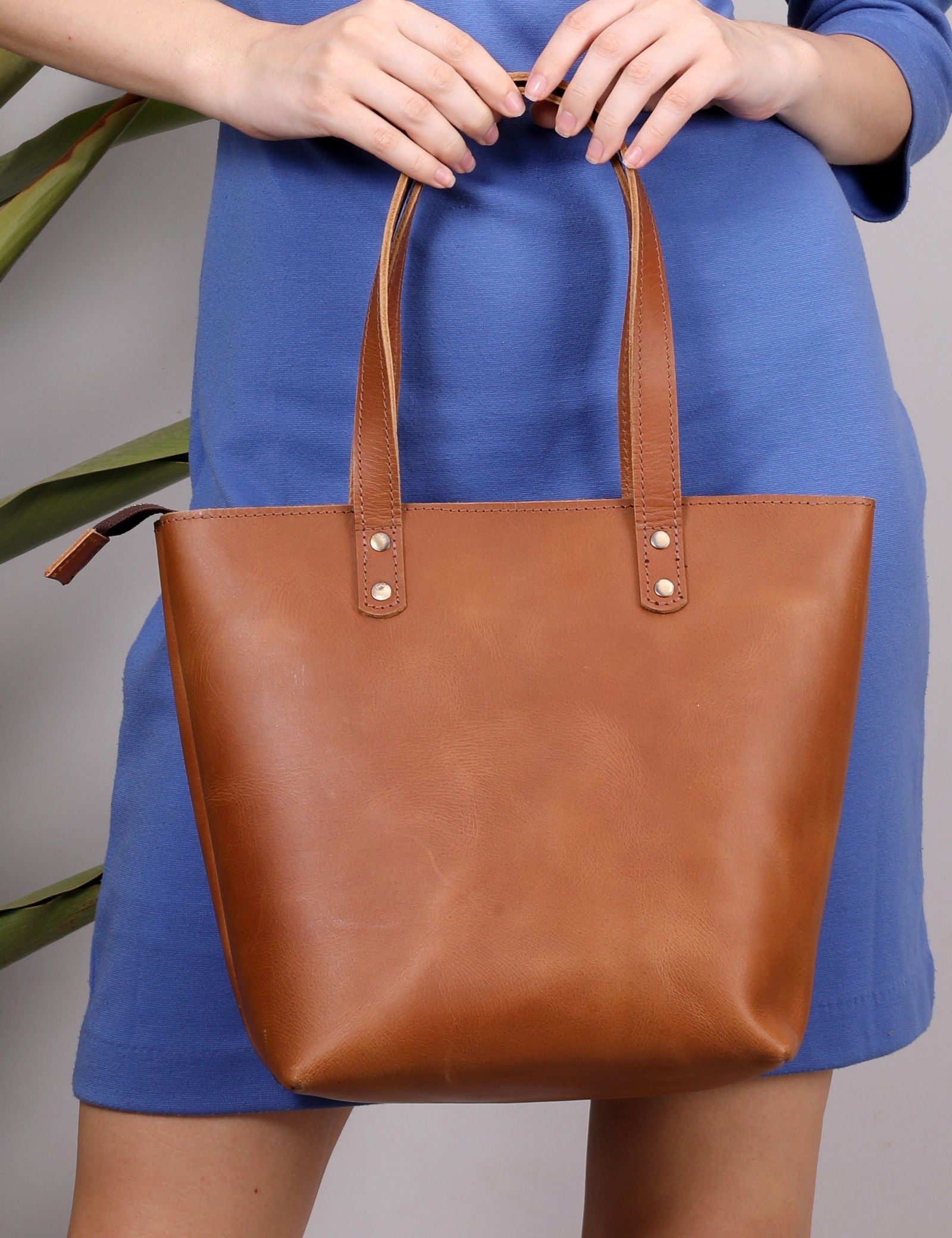 EVERYDAY LEATHER TOTE BAG - Stitch And Carry