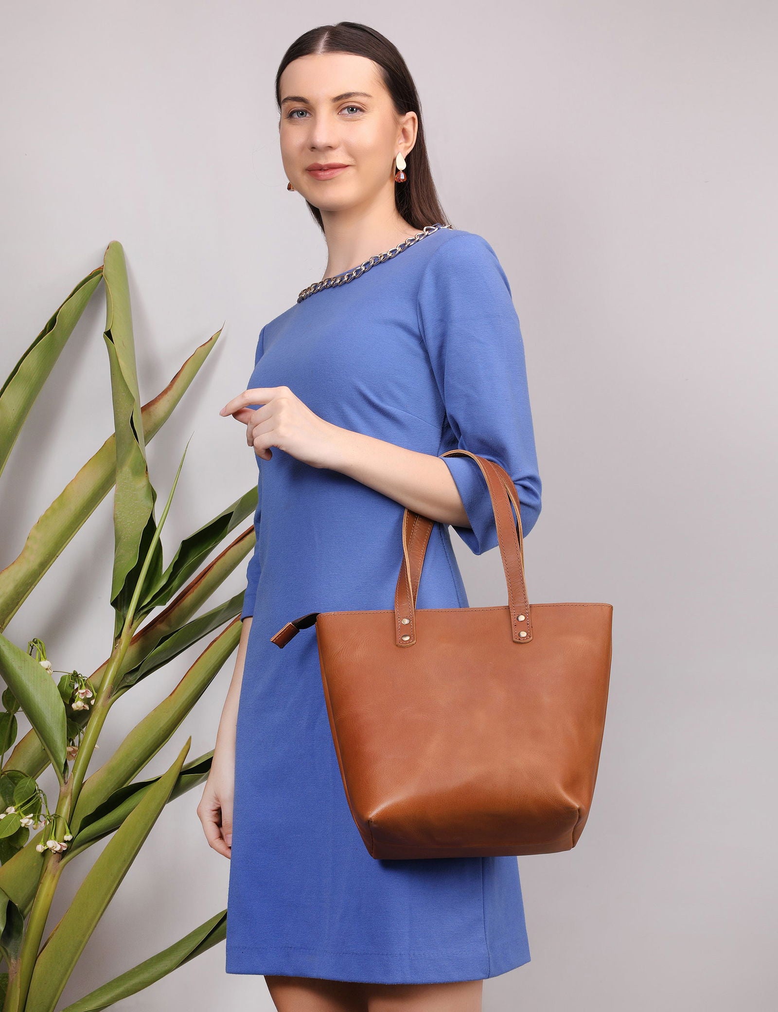EVERYDAY LEATHER TOTE BAG - Stitch And Carry