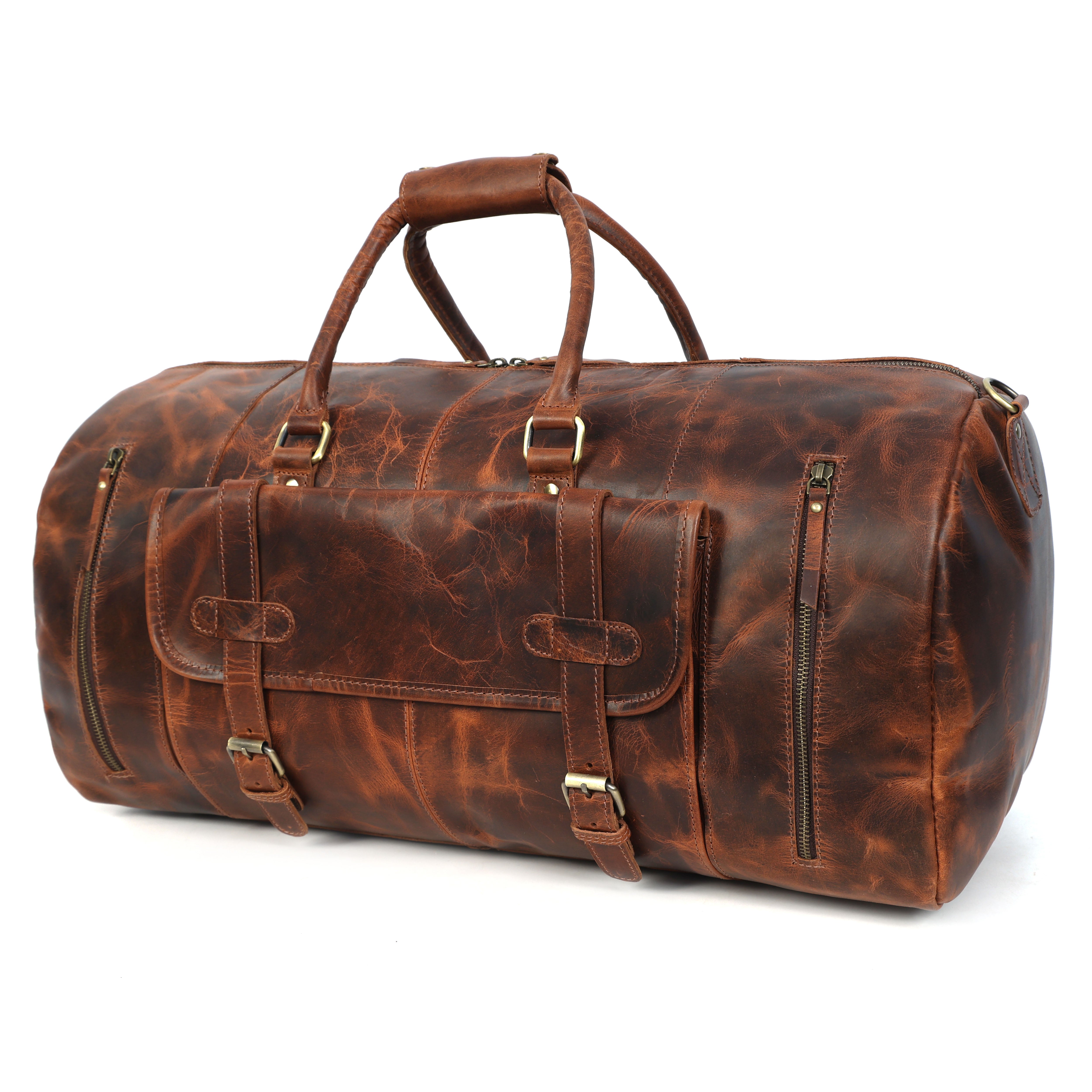Dover Rugged Weekender Duffle Bag For Men Stitch And Carry