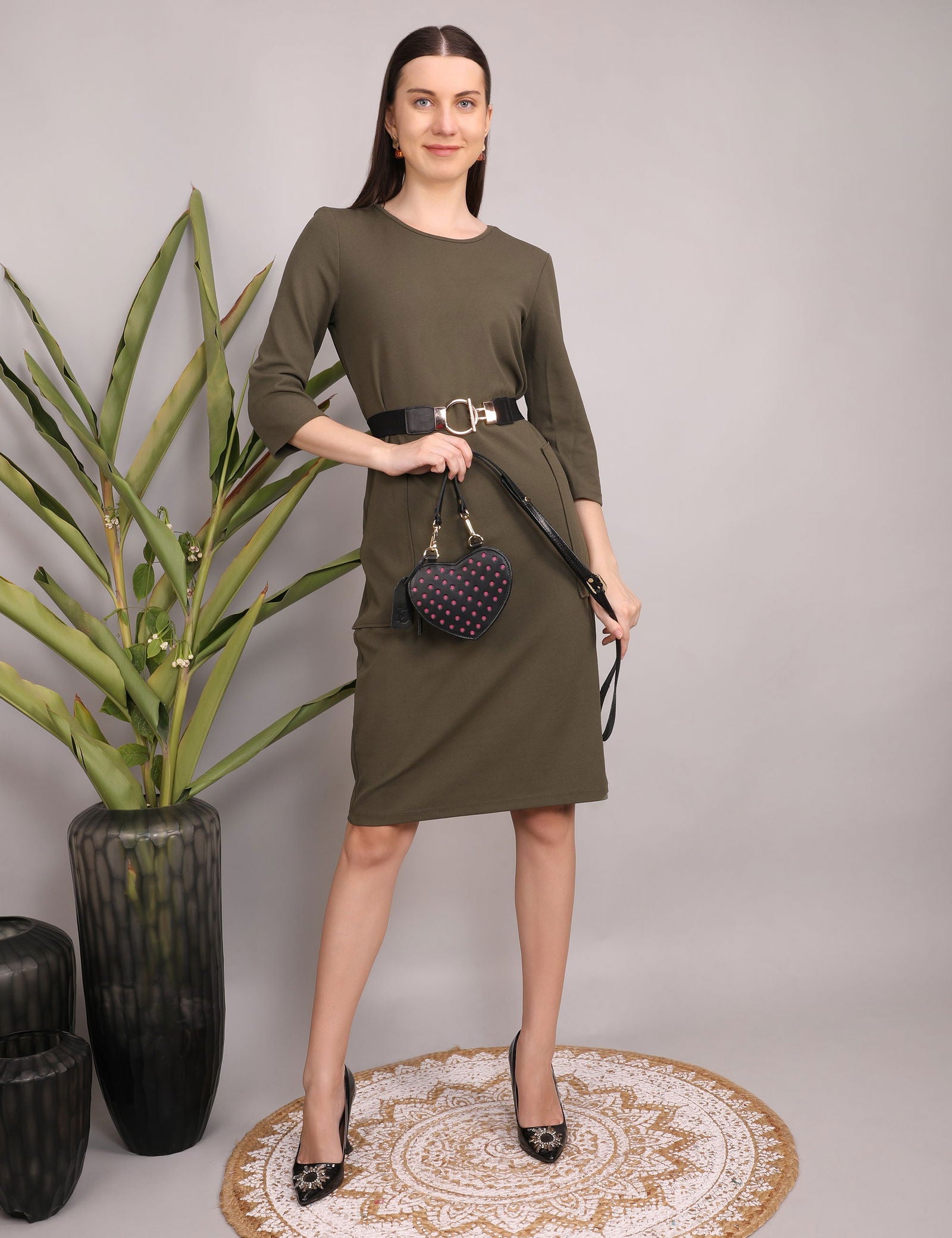HEARTFELT SMALL LEATHER SIDE BAG - Stitch And Carry