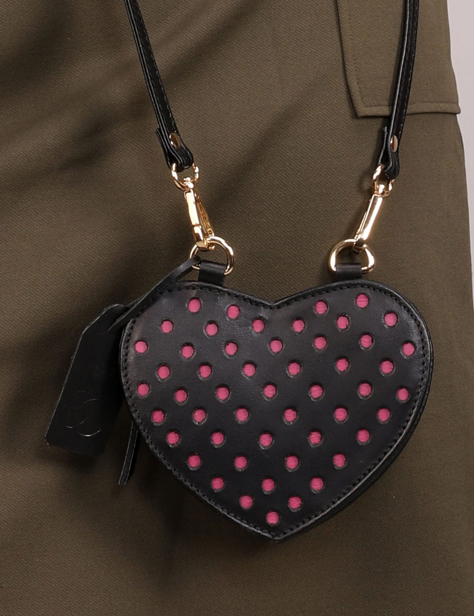 HEARTFELT SMALL LEATHER SIDE BAG - Stitch And Carry