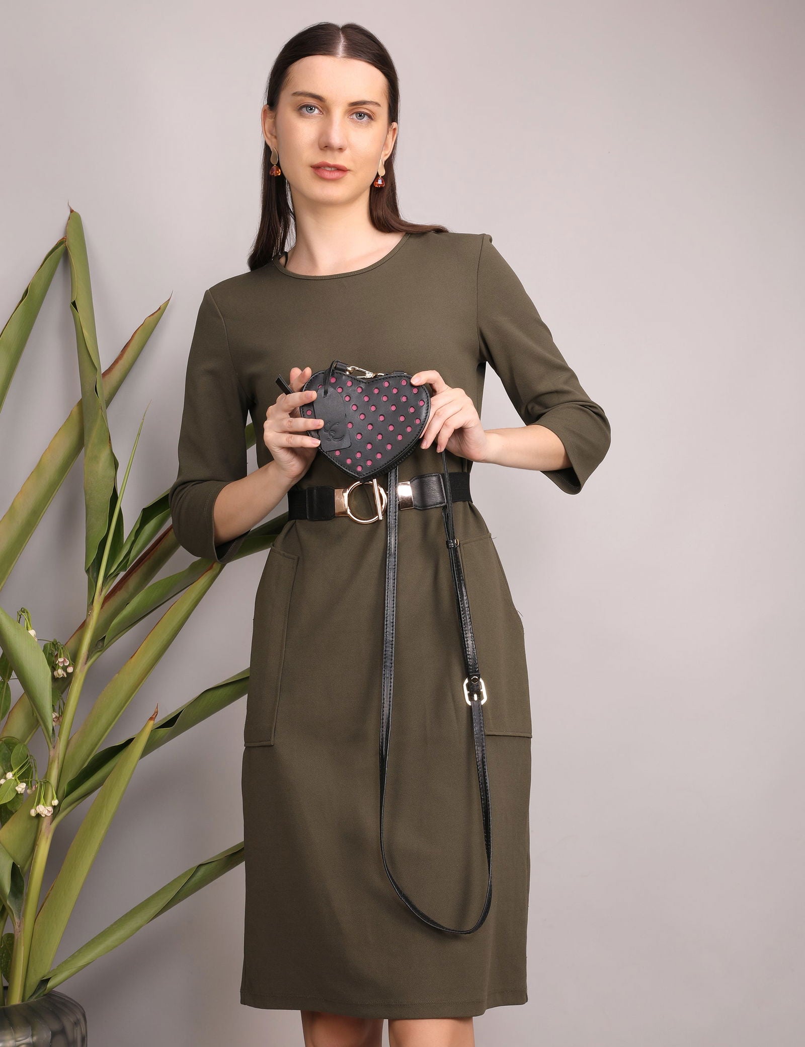 HEARTFELT SMALL LEATHER SIDE BAG - Stitch And Carry