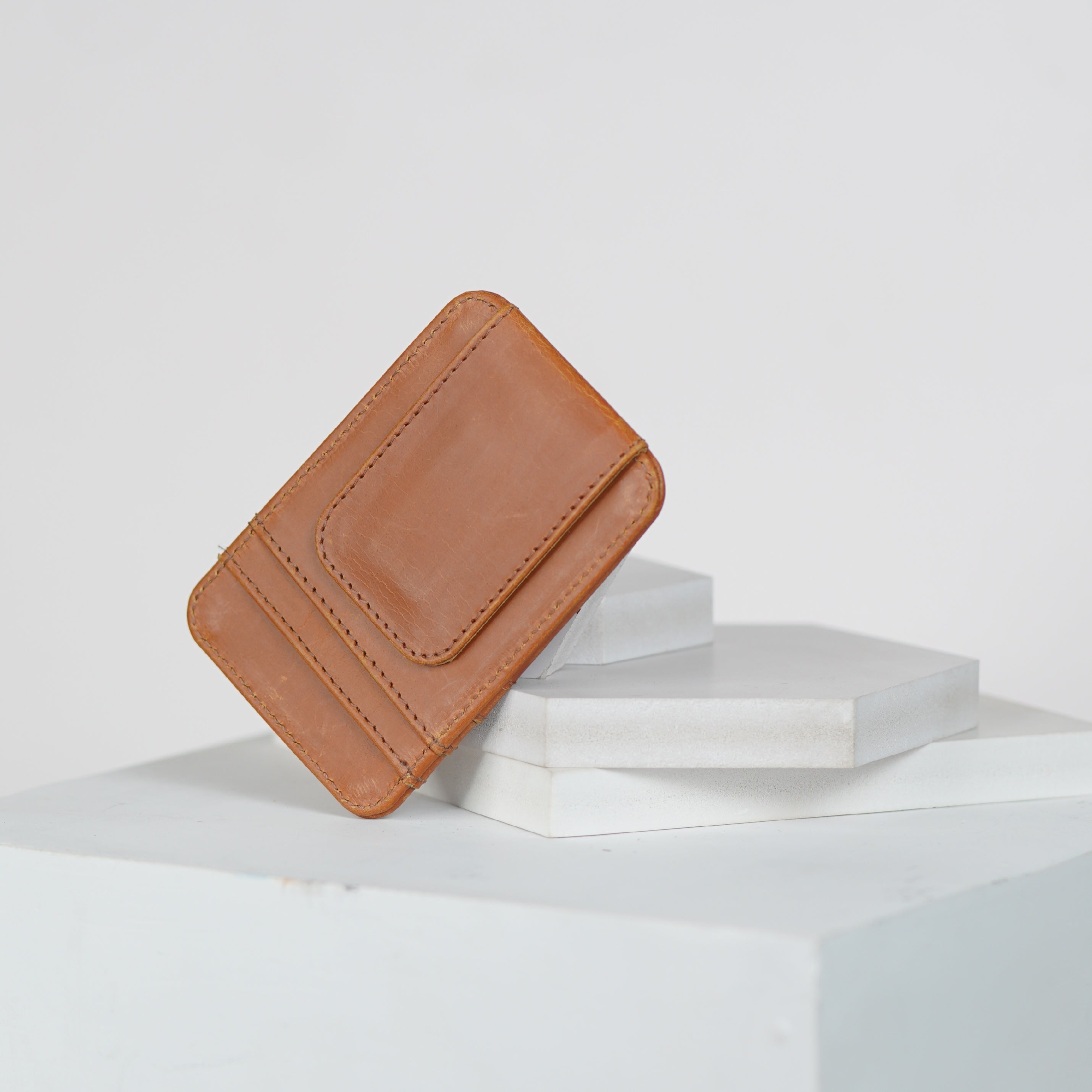 Slim Noir Leather Cardholder