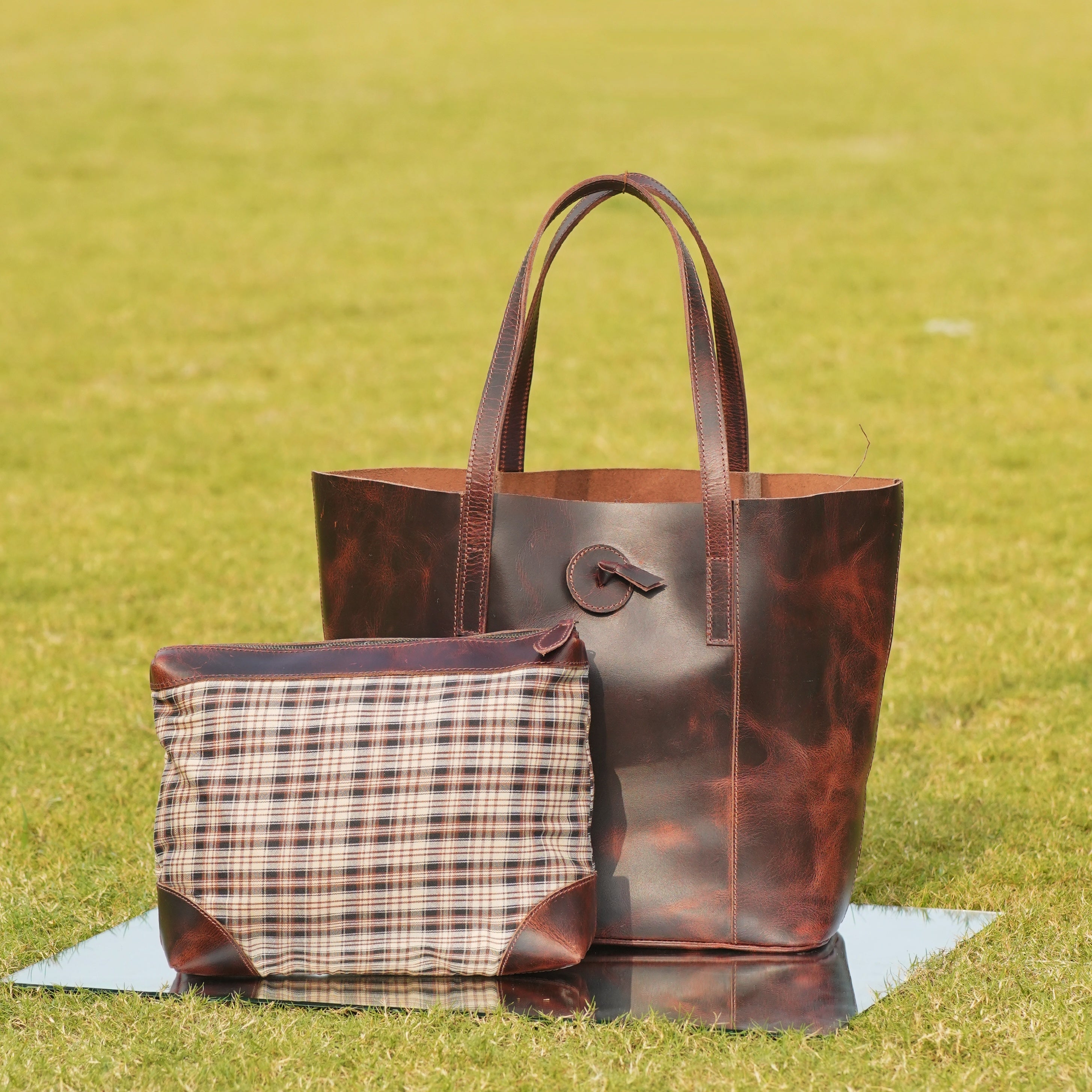 Classic Leather Tote Bag