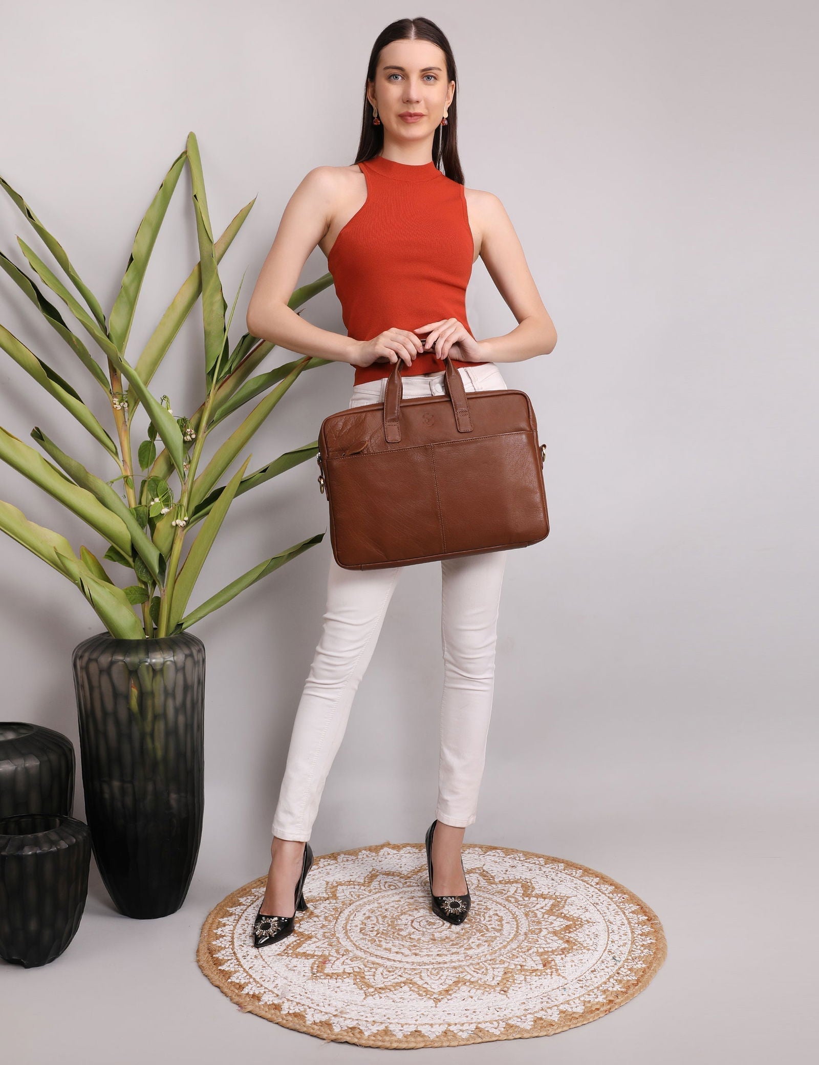 LEATHER LAPTOP MESSENGER BAG - Stitch And Carry