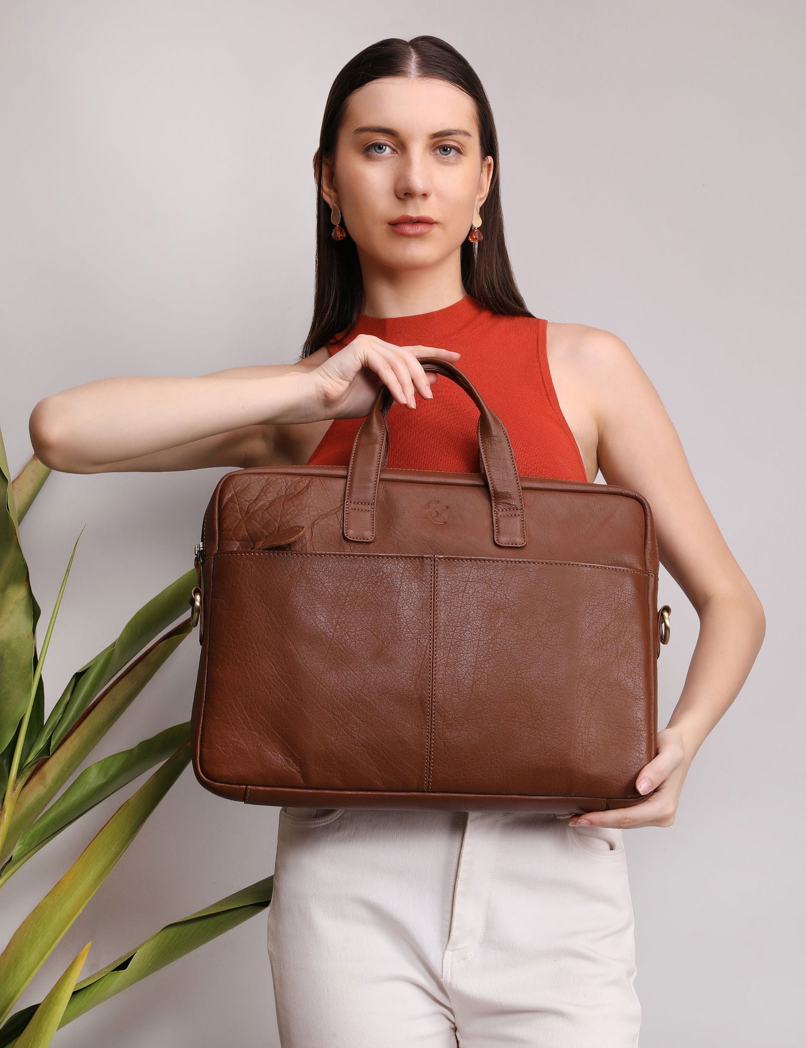 LEATHER LAPTOP MESSENGER BAG - Stitch And Carry