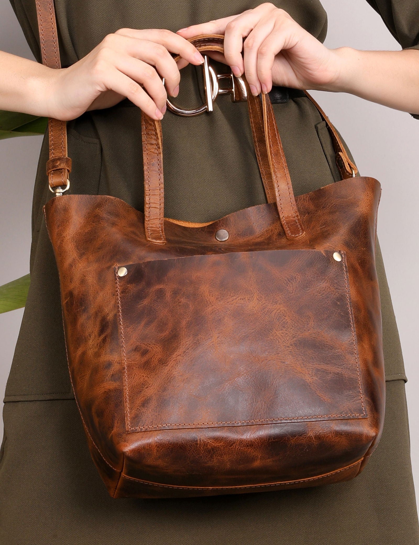 URBAN LEATHER TOTE BAGS - Stitch And Carry